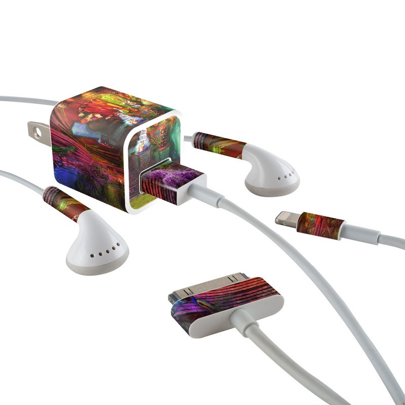 Apple iPhone Charge Kit Skin - A Mad Tea Party (Image 1)