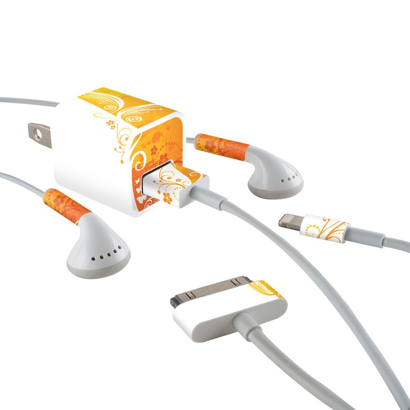 Apple iPhone Charge Kit Skin - Orange Crush (Image 1)