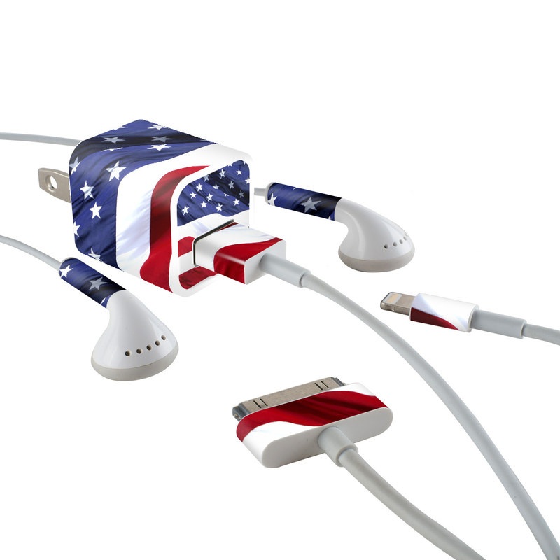 Apple iPhone Charge Kit Skin - Patriotic (Image 1)