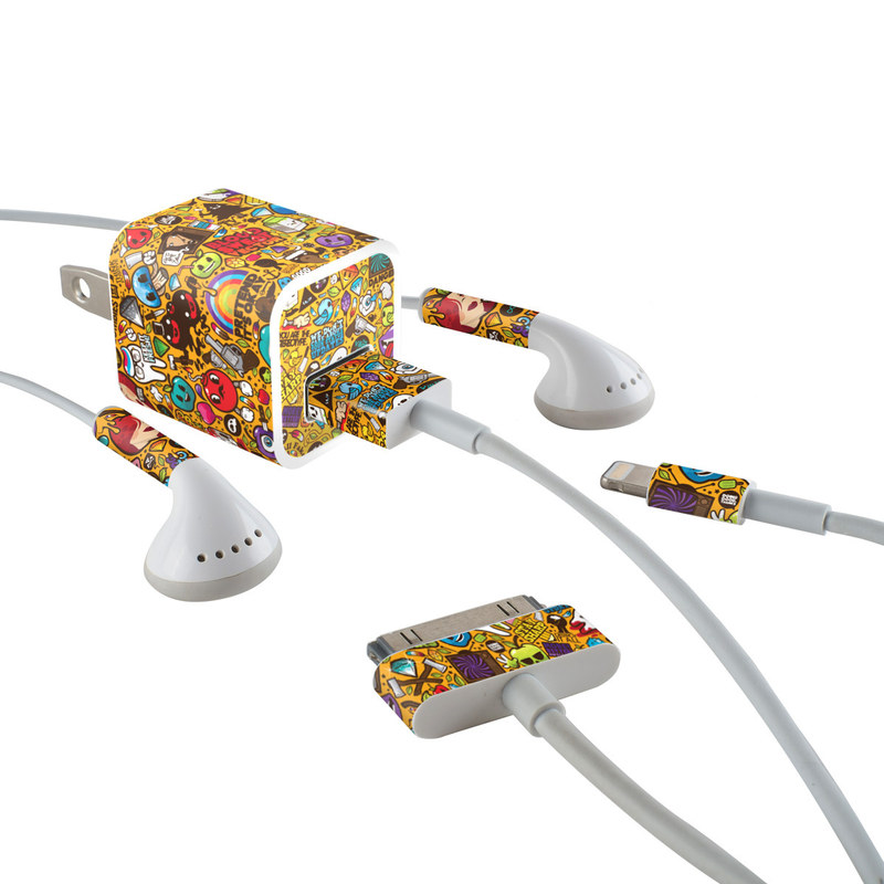 Apple iPhone Charge Kit Skin - Psychedelic (Image 1)
