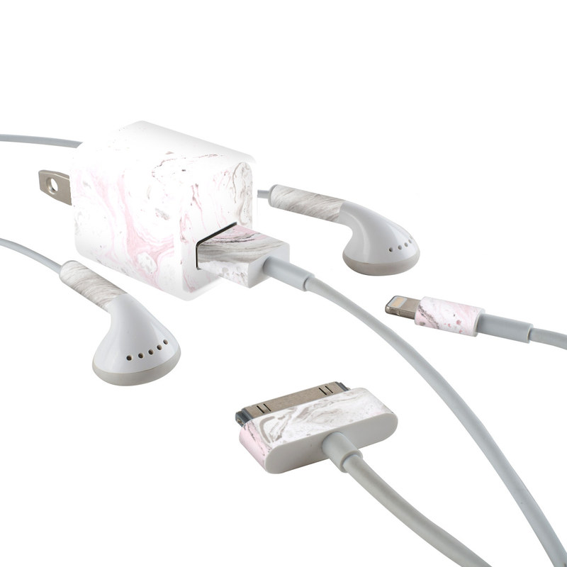 Apple iPhone Charge Kit Skin - Rosa Marble (Image 1)