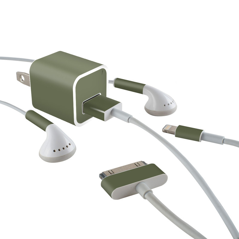 Apple iPhone Charge Kit Skin - Solid State Olive Drab (Image 1)