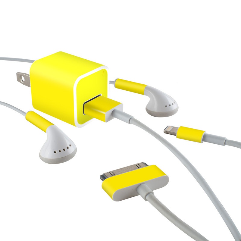 Apple iPhone Charge Kit Skin - Solid State Yellow (Image 1)