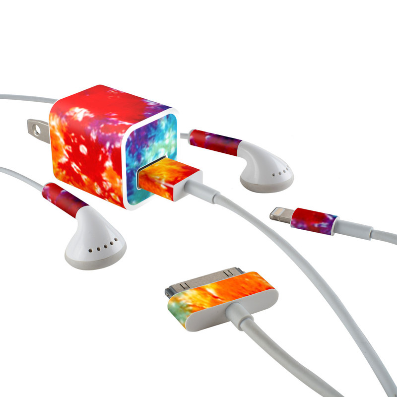 Apple iPhone Charge Kit Skin - Tie Dyed (Image 1)