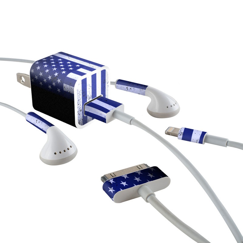 Apple iPhone Charge Kit Skin - USAF Flag (Image 1)