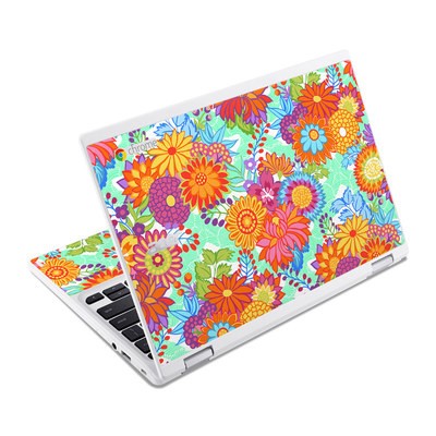Acer Chromebook R11 Skin - Jubilee Blooms