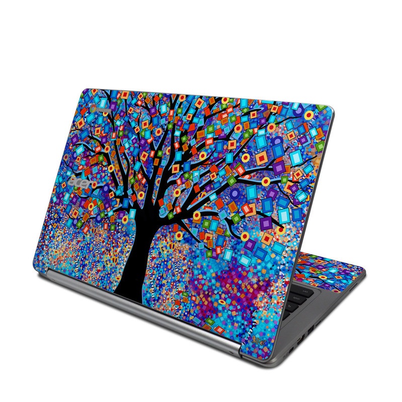 Acer Chromebook R13 Skin - Tree Carnival (Image 1)