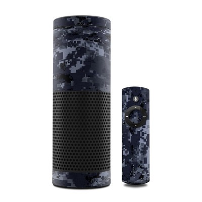 Amazon Echo Skin - Digital Navy Camo
