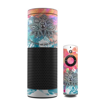 Amazon Echo Skin - Happy Lotus