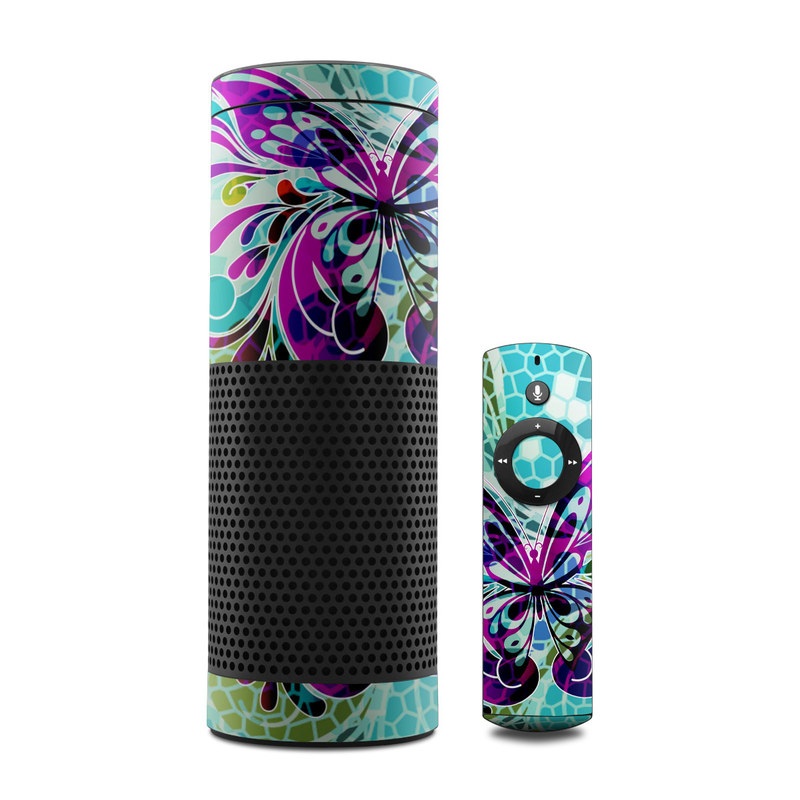 Amazon Echo Skin - Butterfly Glass (Image 1)