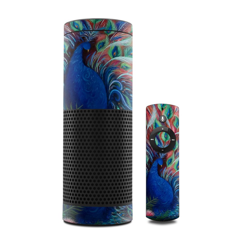 Amazon Echo Skin - Coral Peacock (Image 1)
