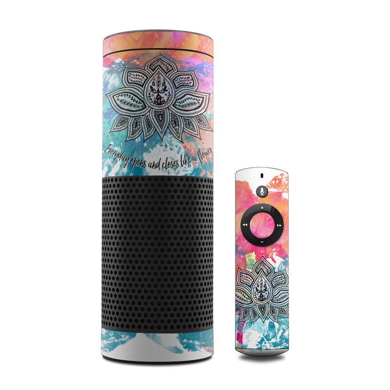 Amazon Echo Skin - Happy Lotus (Image 1)