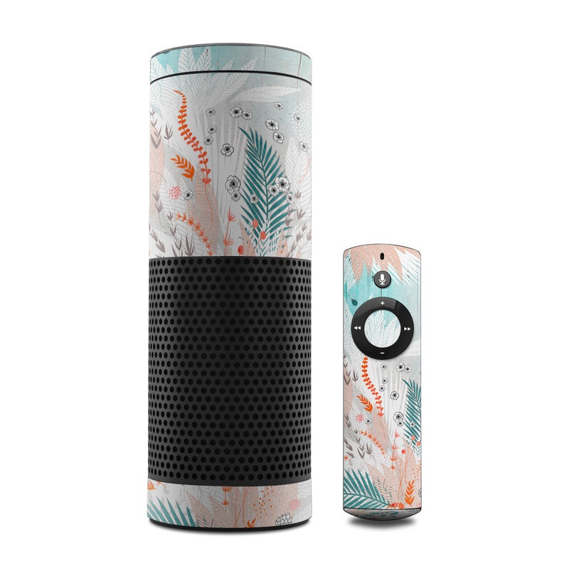 Amazon Echo Skin - Tropical Fern (Image 1)