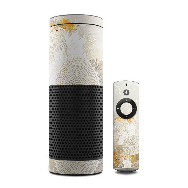 Amazon Echo Skin - White Velvet (Image 1)