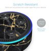 Amazon Echo Dot 2nd Gen Skin - Black Gold Marble (Image 2)