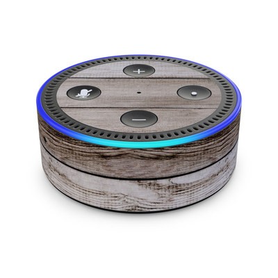 Amazon Echo Dot 2nd Gen Skin - Barn Wood