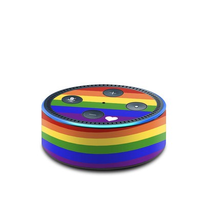 Amazon Echo Dot 2nd Gen Skin - Rainbow Stripe