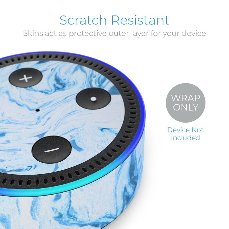 Amazon Echo Dot 2nd Gen Skin - Azul Marble (Image 2)