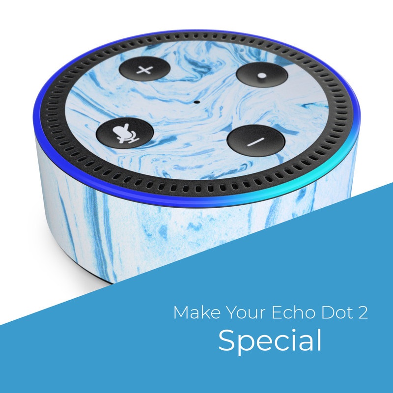 Amazon Echo Dot 2nd Gen Skin - Azul Marble (Image 4)