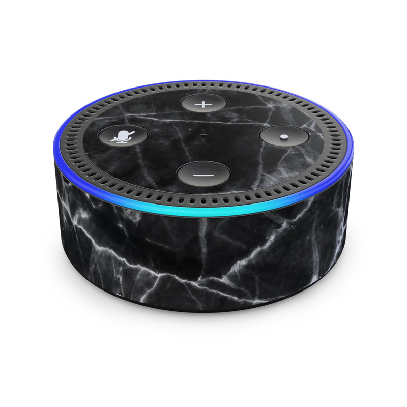 Amazon Echo Dot 2nd Gen Skin - Black Marble (Image 1)