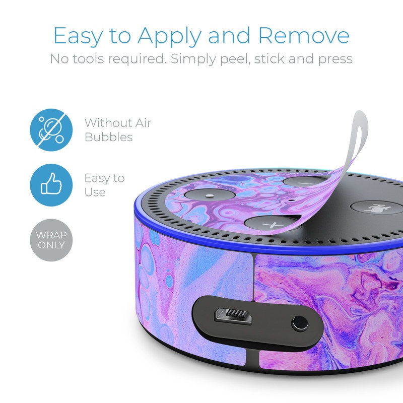 Amazon Echo Dot 2nd Gen Skin - Bubble Bath (Image 3)
