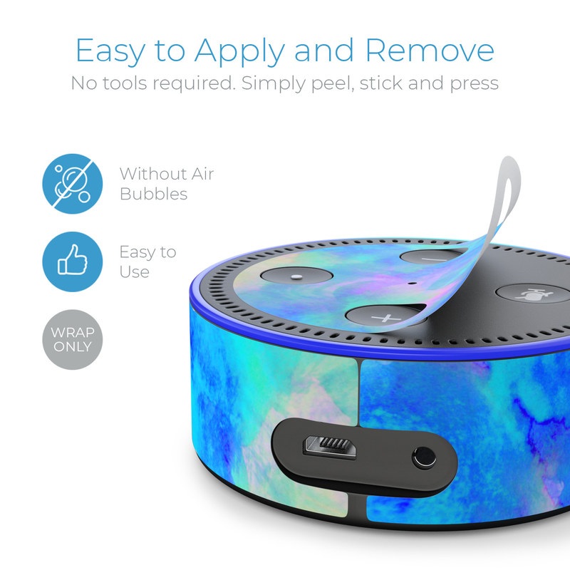 Amazon Echo Dot 2nd Gen Skin - Electrify Ice Blue (Image 3)