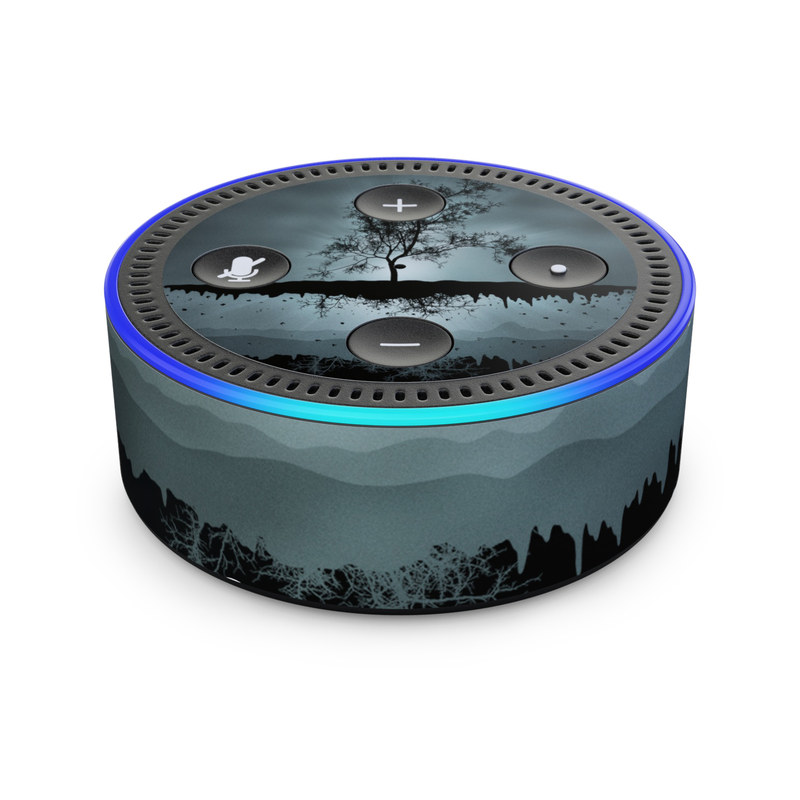 Amazon Echo Dot 2nd Gen Skin - Flying Tree Black (Image 1)