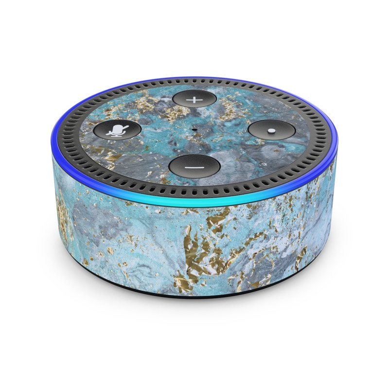Amazon Echo Dot 2nd Gen Skin - Gilded Glacier Marble (Image 1)