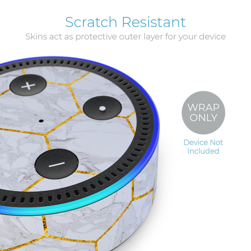 Amazon Echo Dot 2nd Gen Skin - Honey Marble (Image 2)
