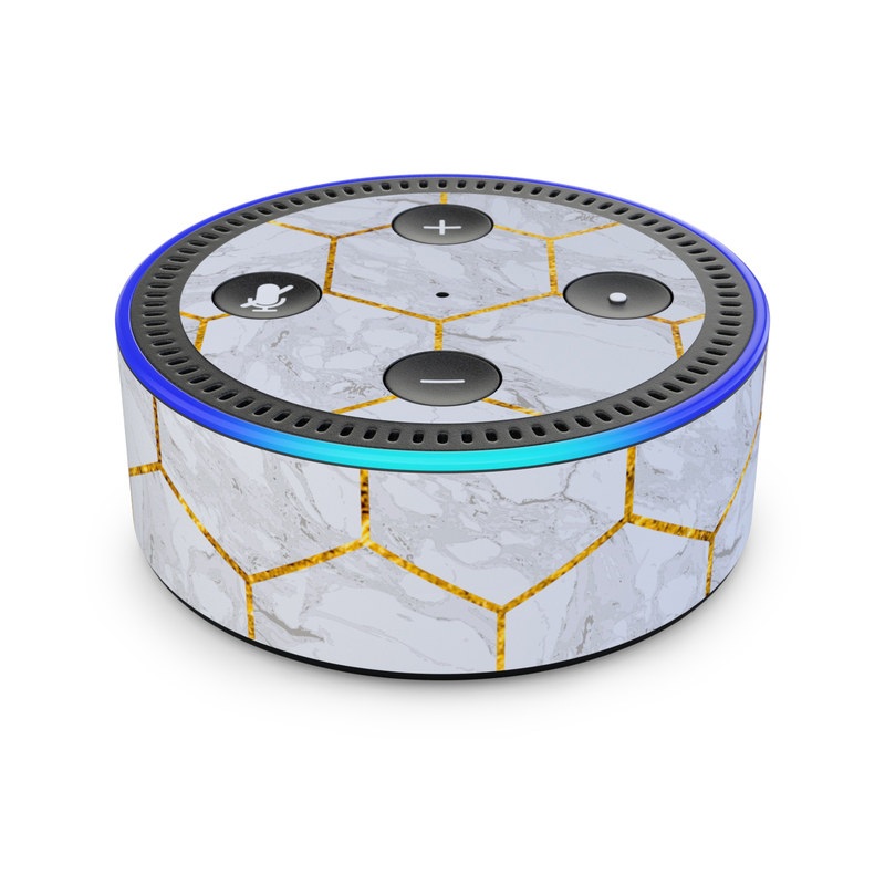 Amazon Echo Dot 2nd Gen Skin - Honey Marble (Image 1)