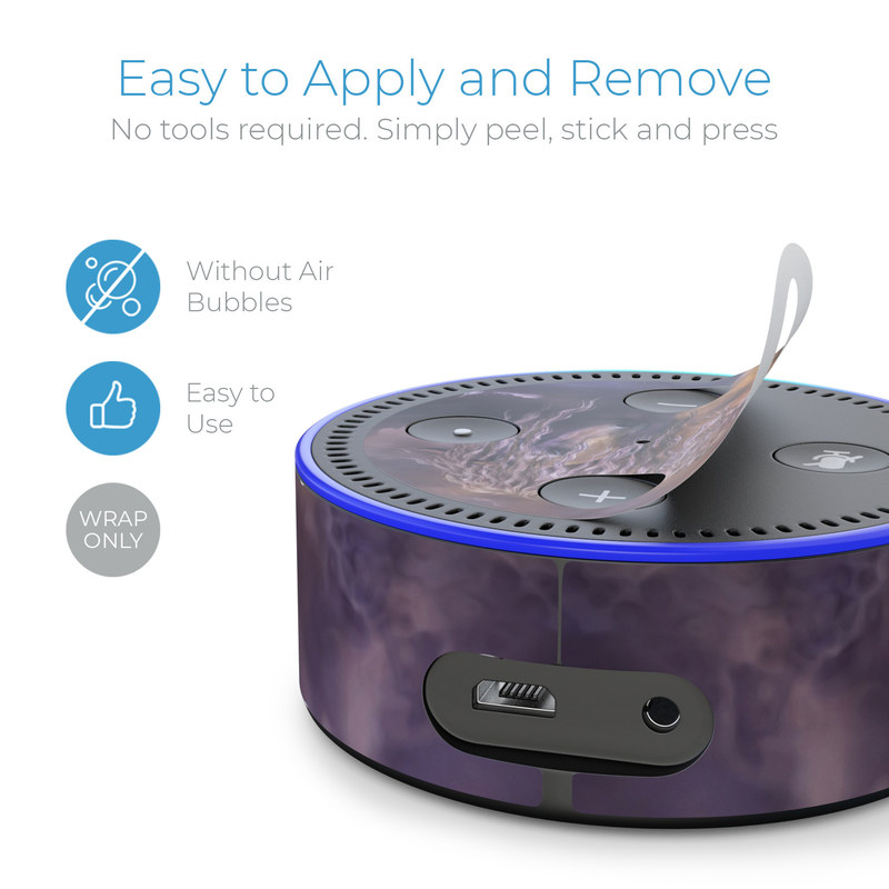 Amazon Echo Dot 2nd Gen Skin - Lavender Dawn (Image 3)