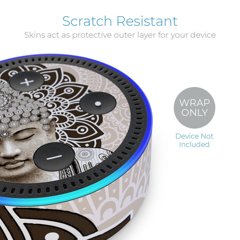 Amazon Echo Dot 2nd Gen Skin - Meditation Mehndi (Image 2)