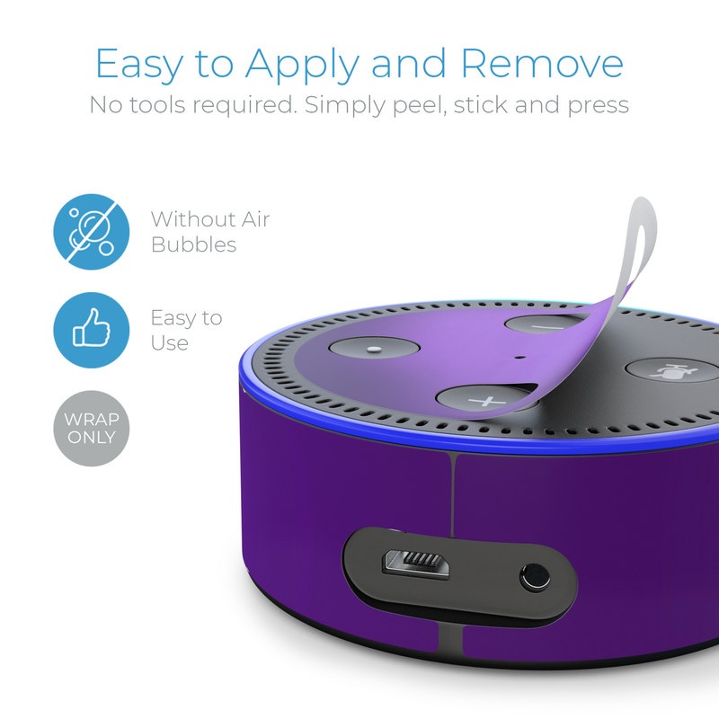 Amazon Echo Dot 2nd Gen Skin - Purple Burst (Image 3)