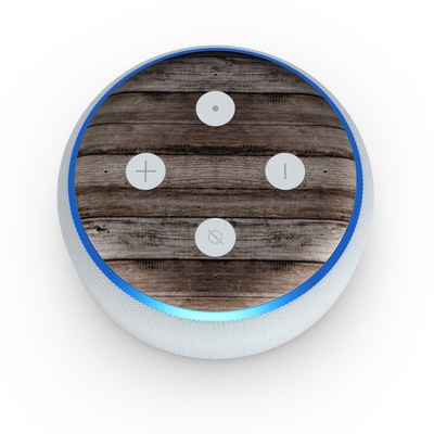 Amazon Echo Dot 3rd Gen Skin - Barn Wood