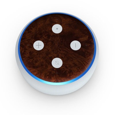 Amazon Echo Dot 3rd Gen Skin - Dark Burlwood