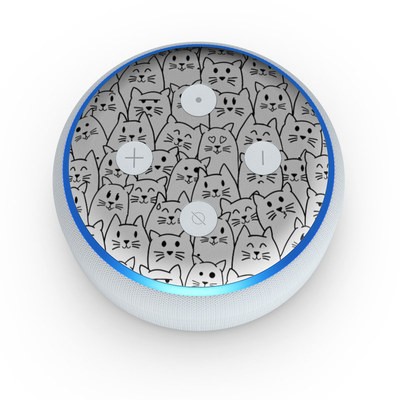Amazon Echo Dot 3rd Gen Skin - Moody Cats