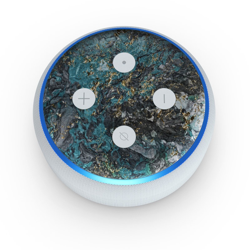 Amazon Echo Dot 3rd Gen Skin - Gilded Glacier Marble (Image 1)