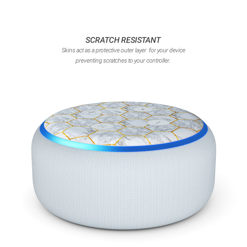Amazon Echo Dot 3rd Gen Skin - Honey Marble (Image 3)