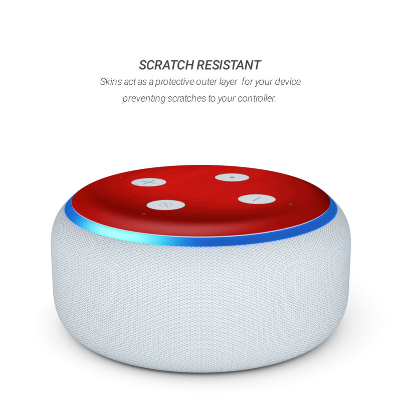 Amazon Echo Dot 3rd Gen Skin - Red Burst (Image 3)