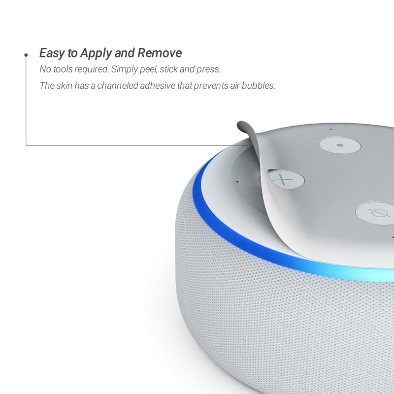 Amazon Echo Dot 3rd Gen Skin - Solid State White (Image 2)