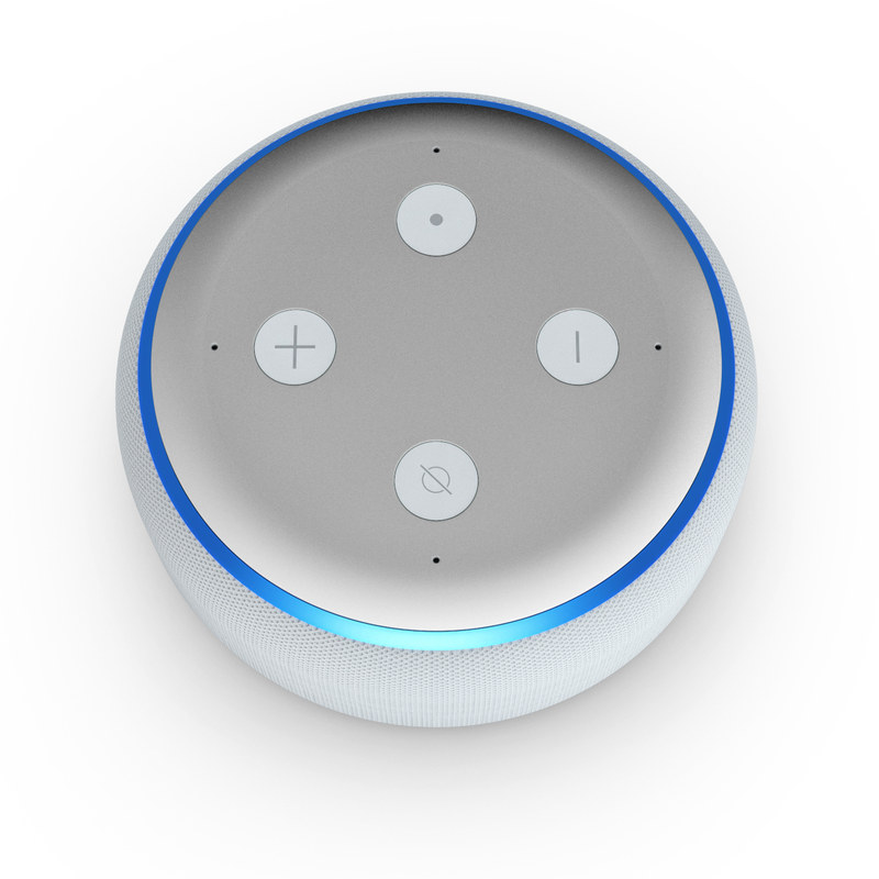 Amazon Echo Dot 3rd Gen Skin - Solid State White (Image 1)