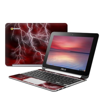 Asus Flip Chromebook Skin - Apocalypse Red