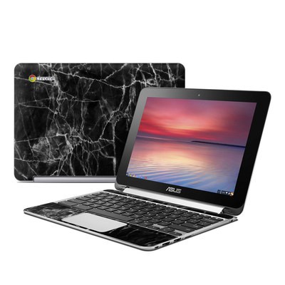 Asus Flip Chromebook Skin - Black Marble