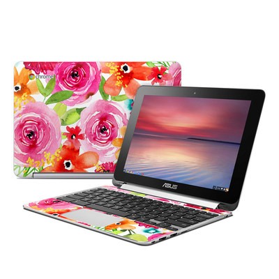 Asus Flip Chromebook Skin - Floral Pop