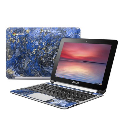 Asus Flip Chromebook Skin - Gilded Ocean Marble