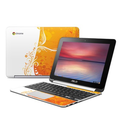 Asus Flip Chromebook Skin - Orange Crush