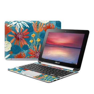 Asus Flip Chromebook Skin - Sunbaked Blooms