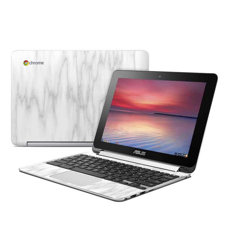 Asus Flip Chromebook Skin - Bianco Marble (Image 1)