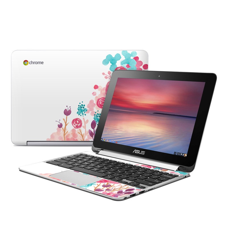 Asus Flip Chromebook Skin - Blush Blossoms (Image 1)