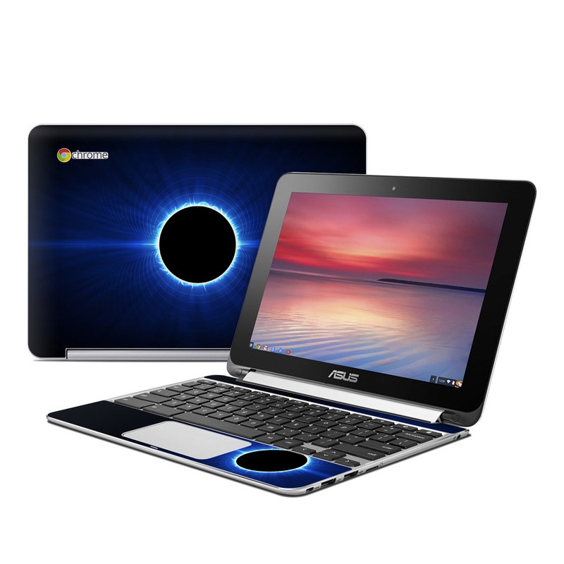 Asus Flip Chromebook Skin - Blue Star Eclipse (Image 1)